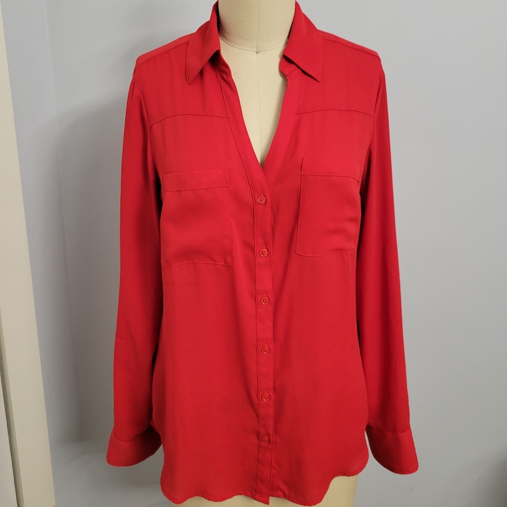 Express Portofino Red Shirt Size XS